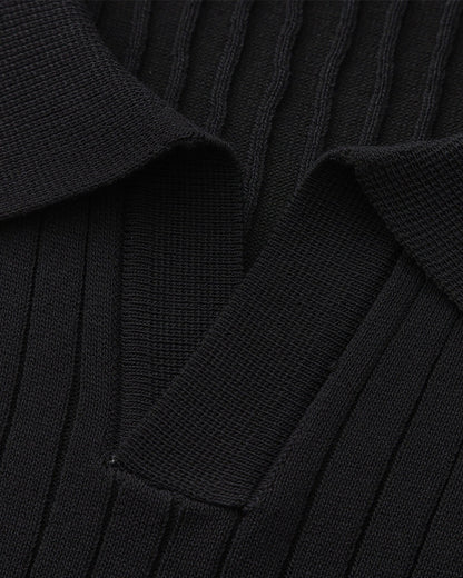 Premium-Rippstrick-Poloshirt