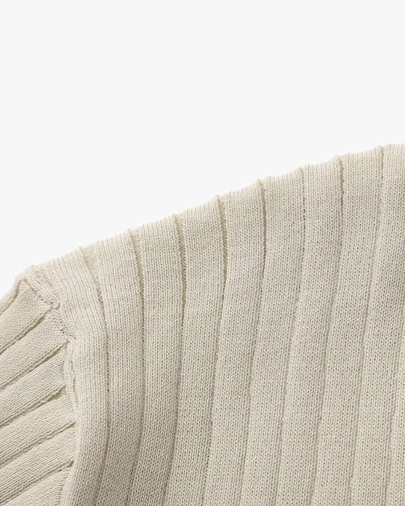 Premium-Rippstrick-Poloshirt